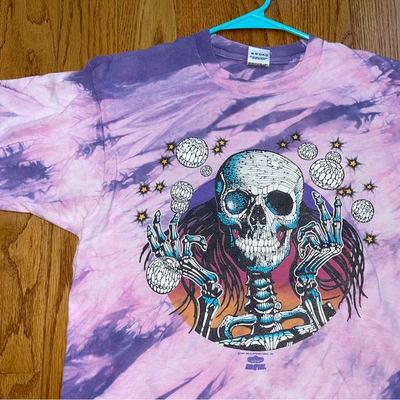 SOLD ELSEWHERE Vintage ‘91 Disco Skeleton Relix Tshirt - Picture 1 of 8